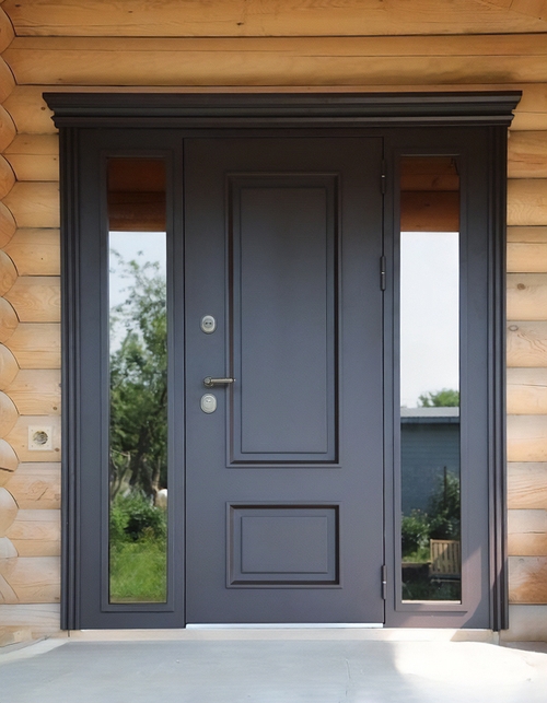 Уличная дверь с окнами Уличная дверь с окнами